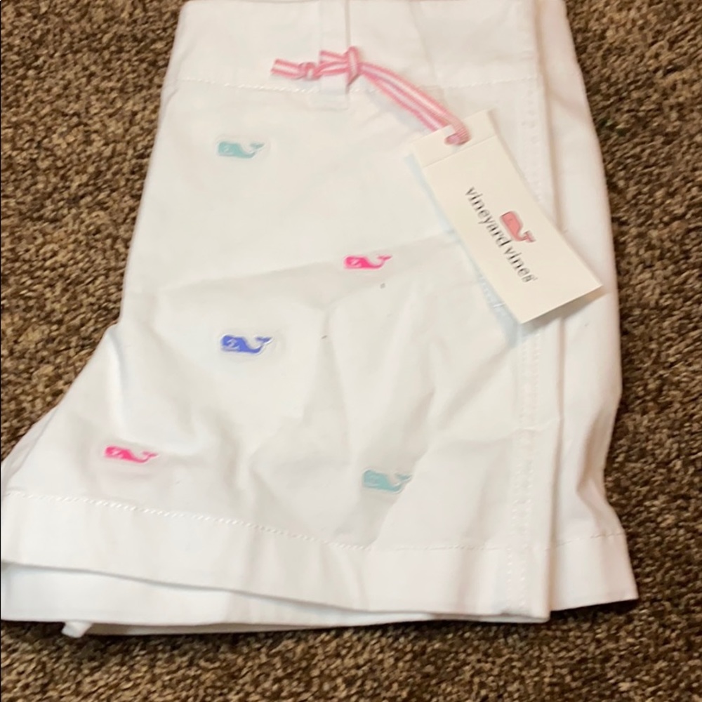 vineyard vines white jean shorts